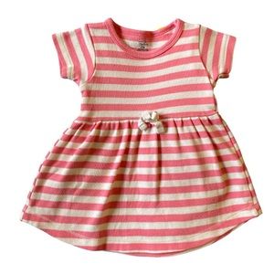 Touched by Nature Pink Stripe Organic Dress